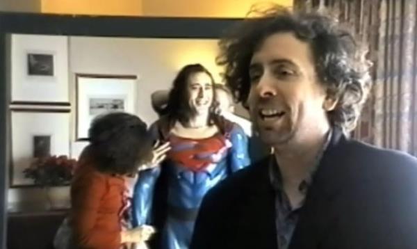 Nicolas Cage as Superman in footage from the docu<em></em>mentary The Death of 'Superman Lives': What Happened?