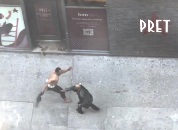 A knife fight between purportedly a drug dealer and user back in April that left one gravely injured 