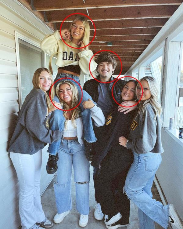 Final photo of the victims, pictured just hours before their untimely deaths. 