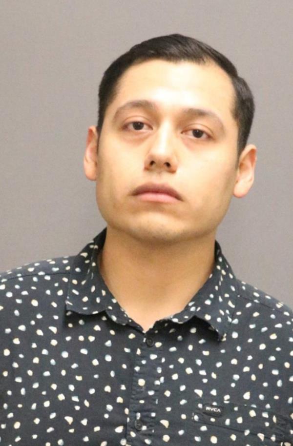 Dino Rojas-Moreno, 26, was arrested in Laguna Hills, California, Wednesday on a murder charge.