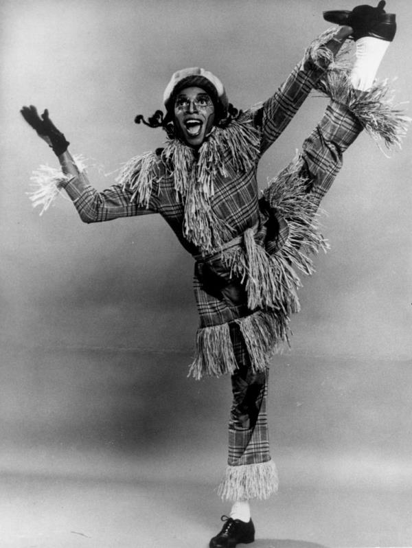 Hinton Battle as the Scarecrow in The Wiz at the Majestic Theater, 1975.