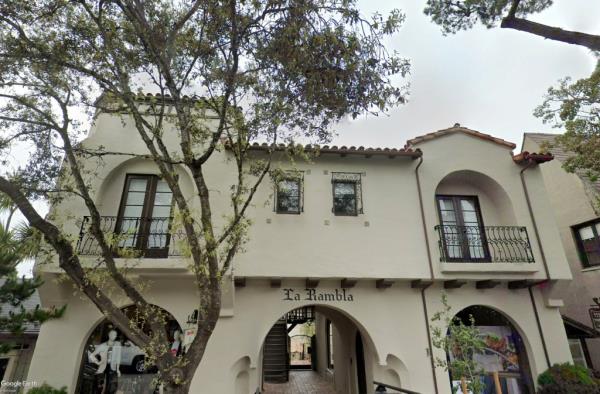 The La Rambla Building in downtown Carmel-by-the-Sea, California. 