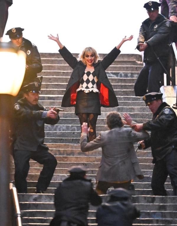 Lady Gaga filming 