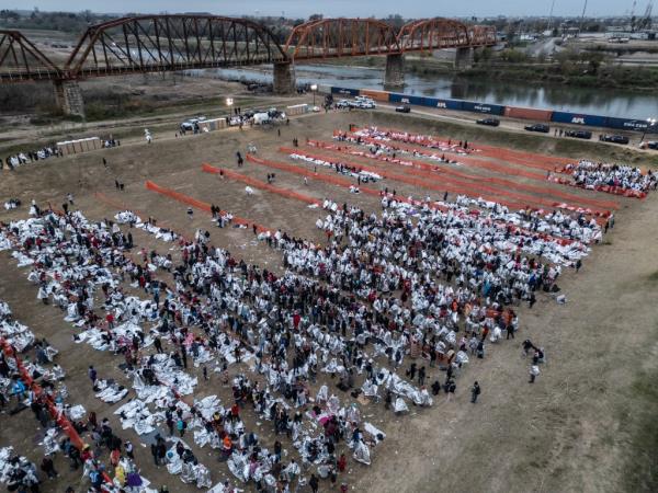 Border officials have been inundated with processing tasks for unauthorized migrants at the southern border this week.