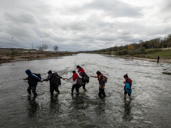 US officials apprehended a one-day record of 12,500 migrants earlier this week.