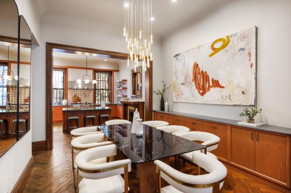 The dining room.