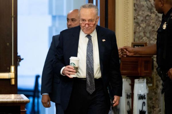 Senate Majority Leader Chuck Schumer arrives on Capitol Hill on Friday, 29th September 2023.