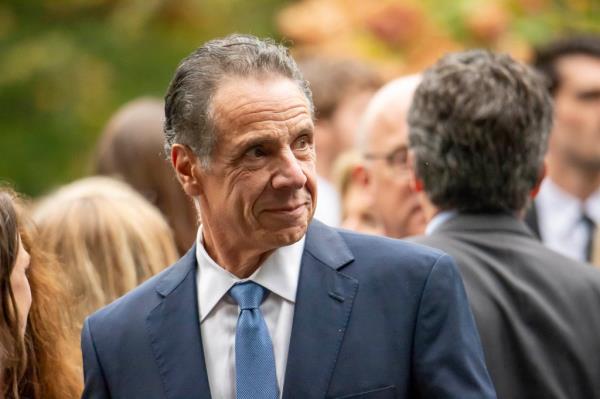 Andrew Cuomo at funeral for Ethel Skakel Kennedy, at our Lady of Victory