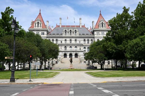 The New York state capitol building