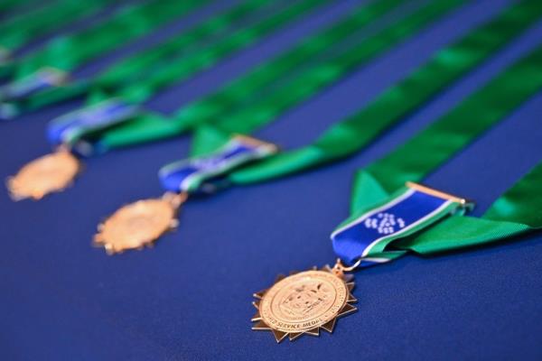 NYPD medal ceremony. 