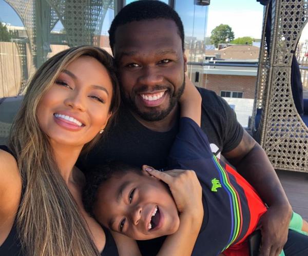 50 Cent, right, seen wit his former partner Daphne Joy, left 