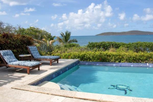 Pool in St. Croix overlooking the beach