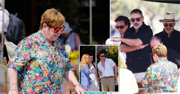 Elton John, Aaron Taylor Johnson, David Walliams