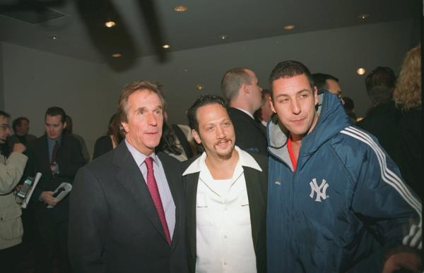 Henry Winkler and Adam Sandler at the 