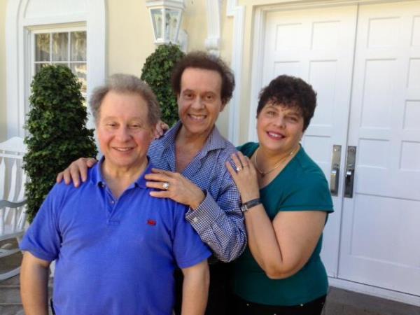 Richard Simmons with his brother Lenny and Lenny's wife Cathy