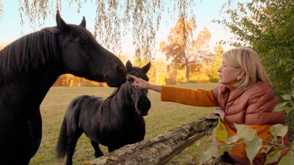This image released by Netflix shows Martha Stewart in a scene from the docu<em></em>mentary 