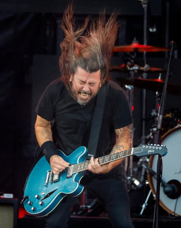  Dave Grohl performs with the Foo Fighters at Fenway Park.
