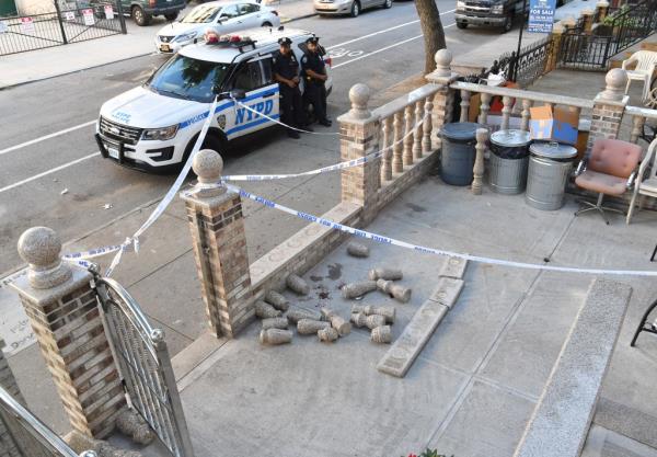 The stone fence that collapsed on a young Brooklyn girl in 2019. 