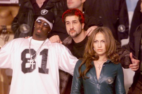Sean Combs with J-Lo. 