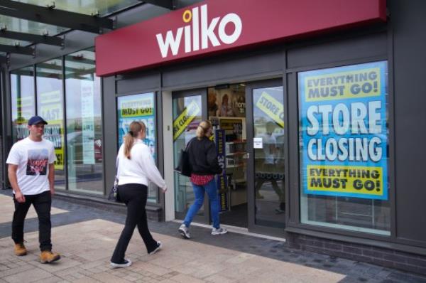 A general view of Wilko in Edge Lane, Liverpool, one of the first set of Wilko stores to close down as the dramatic collapse of the high street chain takes shape. 