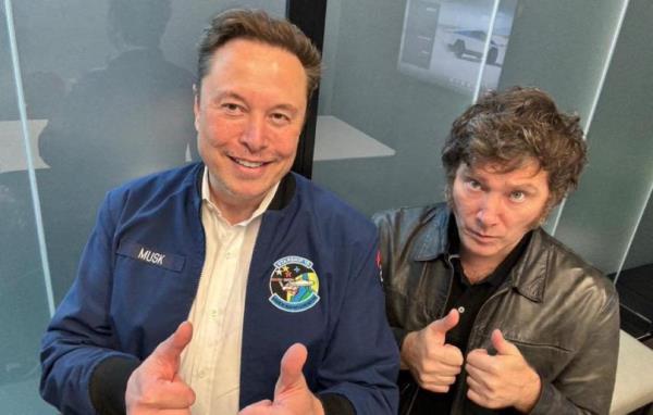 Musk and Milei on Friday