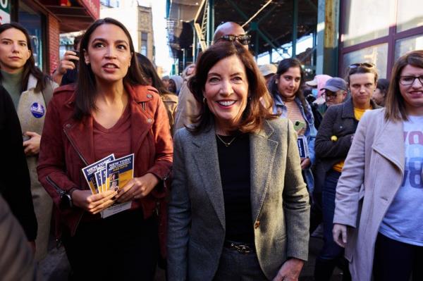 AOC and Kathy Hochul