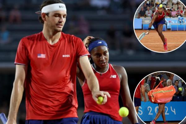 Coco Gauff lost twice on Wednesday to end her 2024 Olympics run.