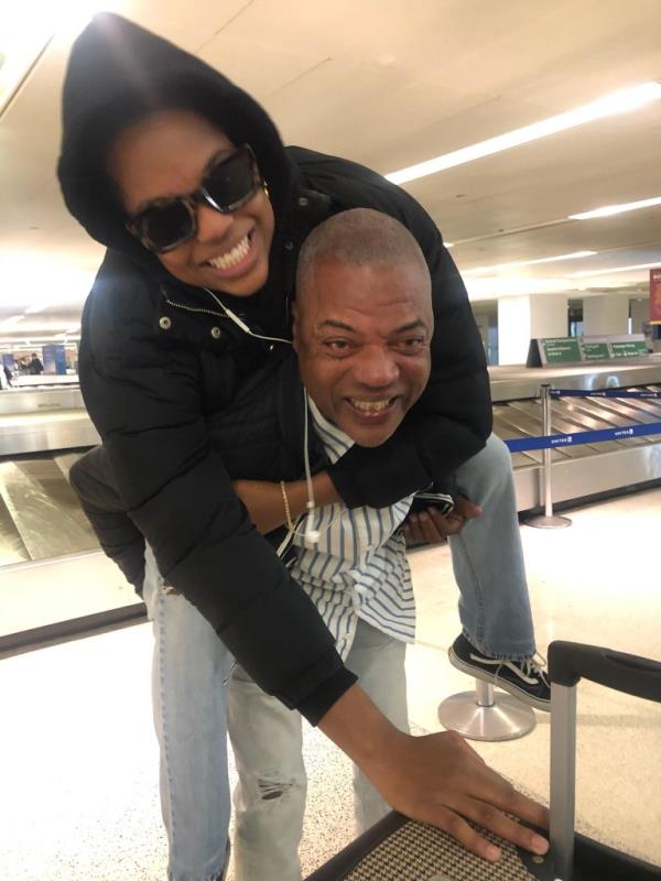 Nikki Coats with her father, Guy