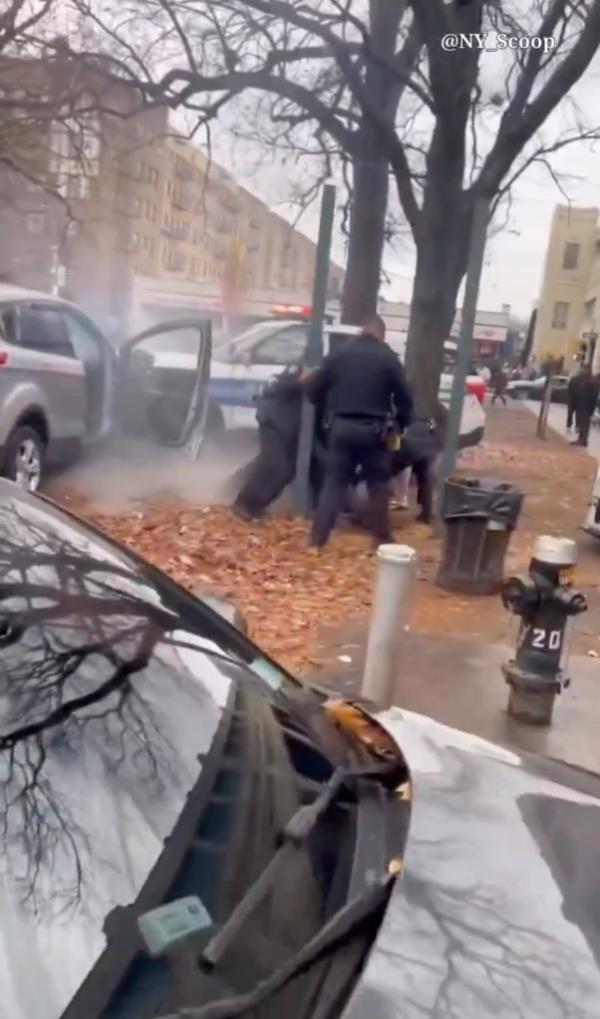 Cops pulled Canty out and arrested him. 