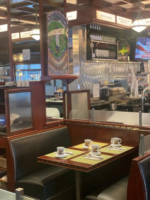 The Tony Bennett booth at the Brooklyn Diner.
