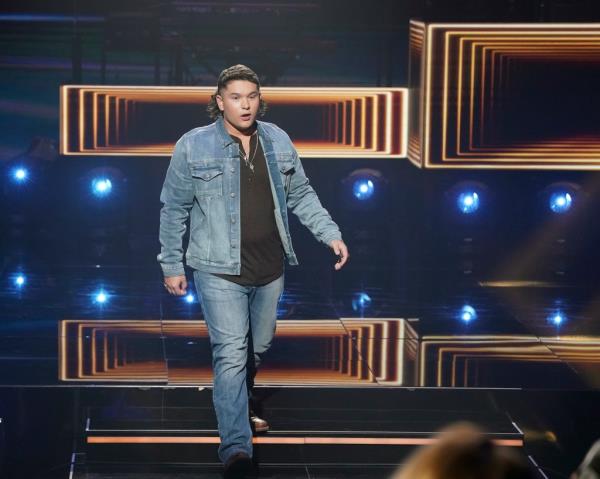 Caleb Kennedy on the competition show in 2021.