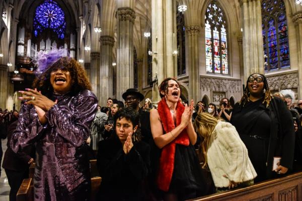 Transgender funeral at St. Patrick's Cathedral. 