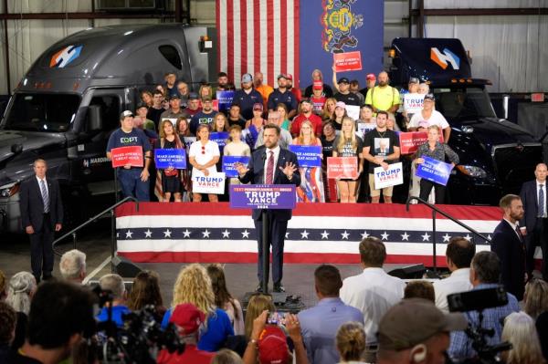 Vance spoke at length a<em></em>bout how the Trump-Vance admin would help truckers and those in rural America battle rising costs.