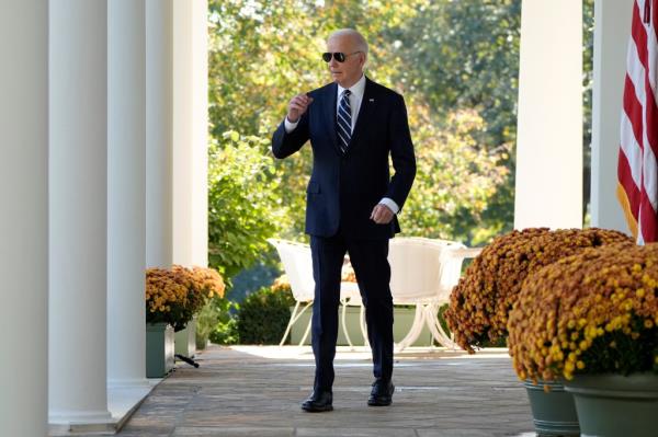 Biden spoke in the Rose Garden two days after the election.