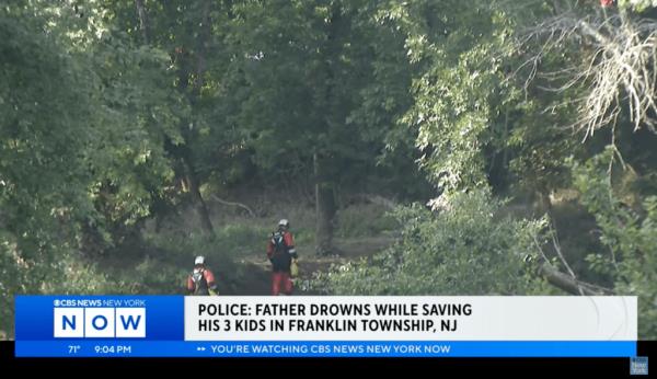 The father's body was pulled from the river over three hours after the dive team arrived. 
