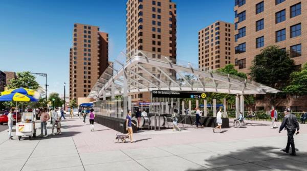 Rendering of new subway project