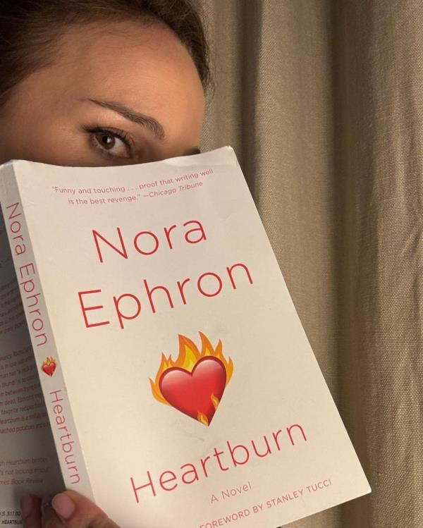Natalie Portman read a book a<em></em>bout marriage and infidelity on March 1. 