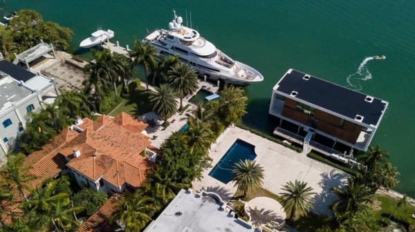 Florida neighborhoods such as Miami Beach's Palm Island are among the most expensive in the country.