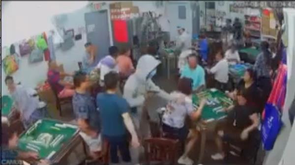 Joshua Dorsett allegedly robbed a Mahjong parlor on Canal Street before he opened fire on two police officers as they were trying to arrest him, Manhattan prosecutors said.