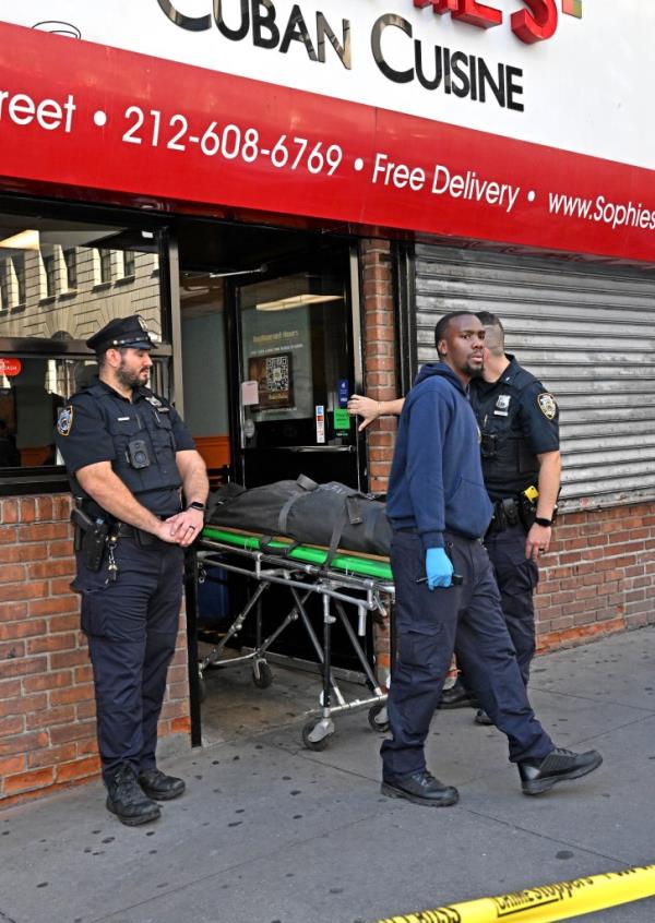 A dead baby was found inside the bathroom area of Sophie's Cuban Cuisine in lower Manhattan around 10:00 AM this morning