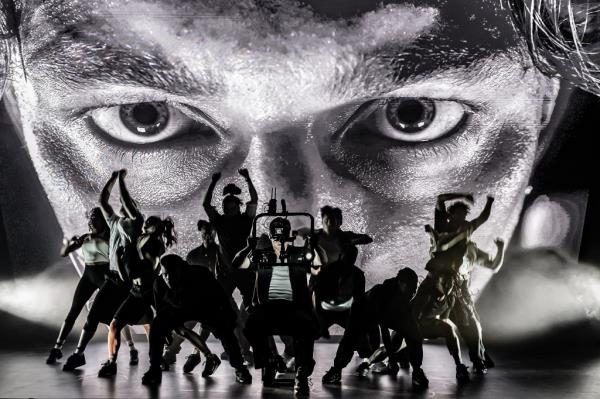 Tom Francis projected in Sunset Boulevard