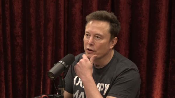 Elon Musk predicted to Joe Rogan on Mo<em></em>nday that Kamala Harris will shut down X if she wins the election. 