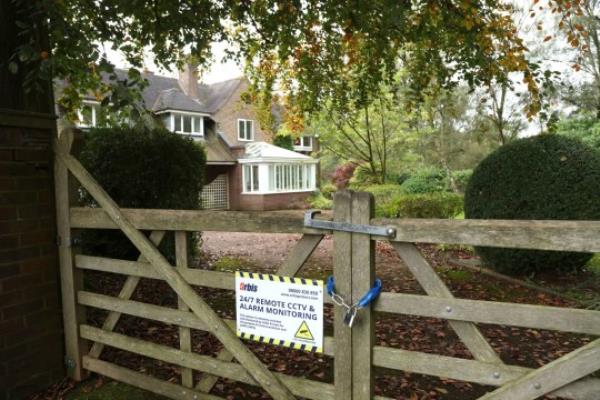 The homes, which were compulsory purchased, have been padlocked up (Picture: PA)
