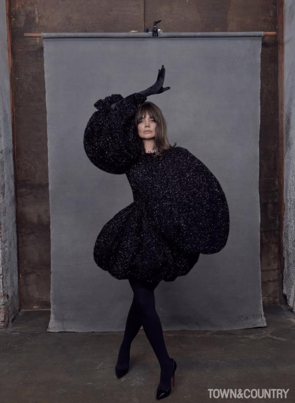 Katie Holmes poses for Town & Country Magazine.