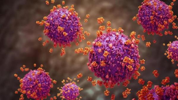 Virus abstract background