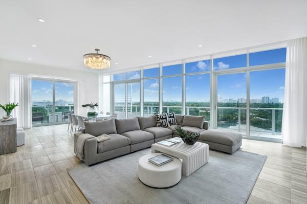 An interior of a living area inside. 