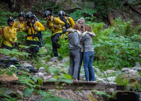 The lost hiker, who also reportedly ate wild berries, said he would sleep on wet leaves as he screamed for help.
