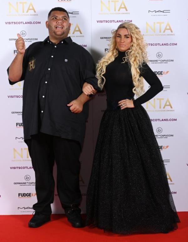 Mandatory Credit: Photo by David Fisher/Shutterstock for NTA (13446033fj) Harvey Price and Katie Price 27th Natio<em></em>nal Television Awards, Arrivals, OVO Arena Wembley, London, UK - 13 Oct 2022