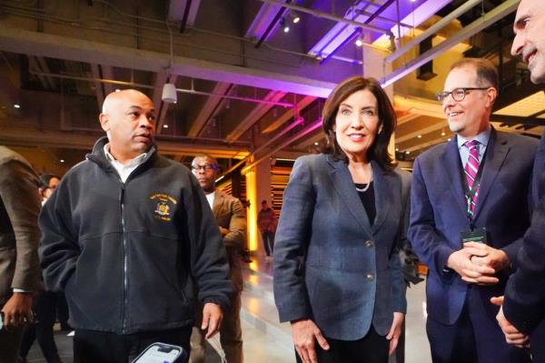 Carl Heastie with Gov. Hochul