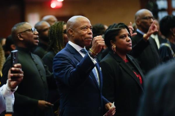 New York City Mayor Eric Adams will deliver remarks at the Greater Allen African Methodist Episcopal (AME) Cathedral Church of New Yorkas celebration for the installation of Reverend Stephen Gree in Queens on Saturday, September 28, 2024. 